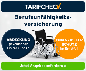 Berufsunfähigkeitsversicherung vergleichen: Tarifcheck
