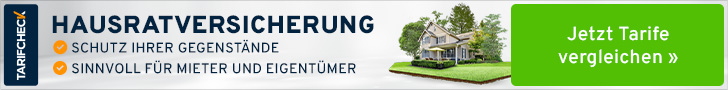 Hausratversicherung vergleichen: Tarifcheck