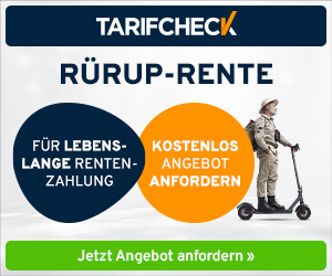 Rürup-Rente (Basisrente) vergleichen: Tarifcheck